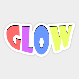 GLOW THREE DEE Sticker